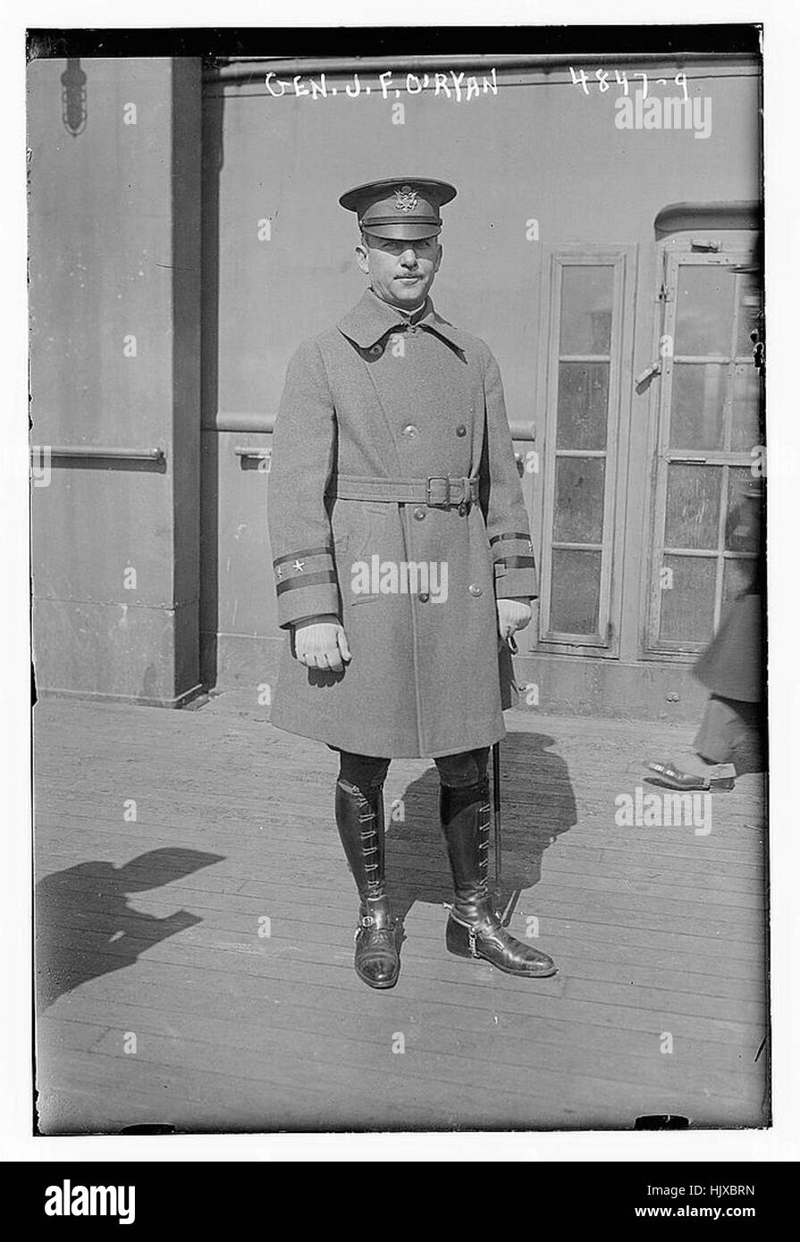 General John Francis O’Ryan, eine bemerkenswerte Persönlichkeit der amerikanischen Militärgeschichte während des Ersten und Zweiten Weltkriegs Stockfoto
