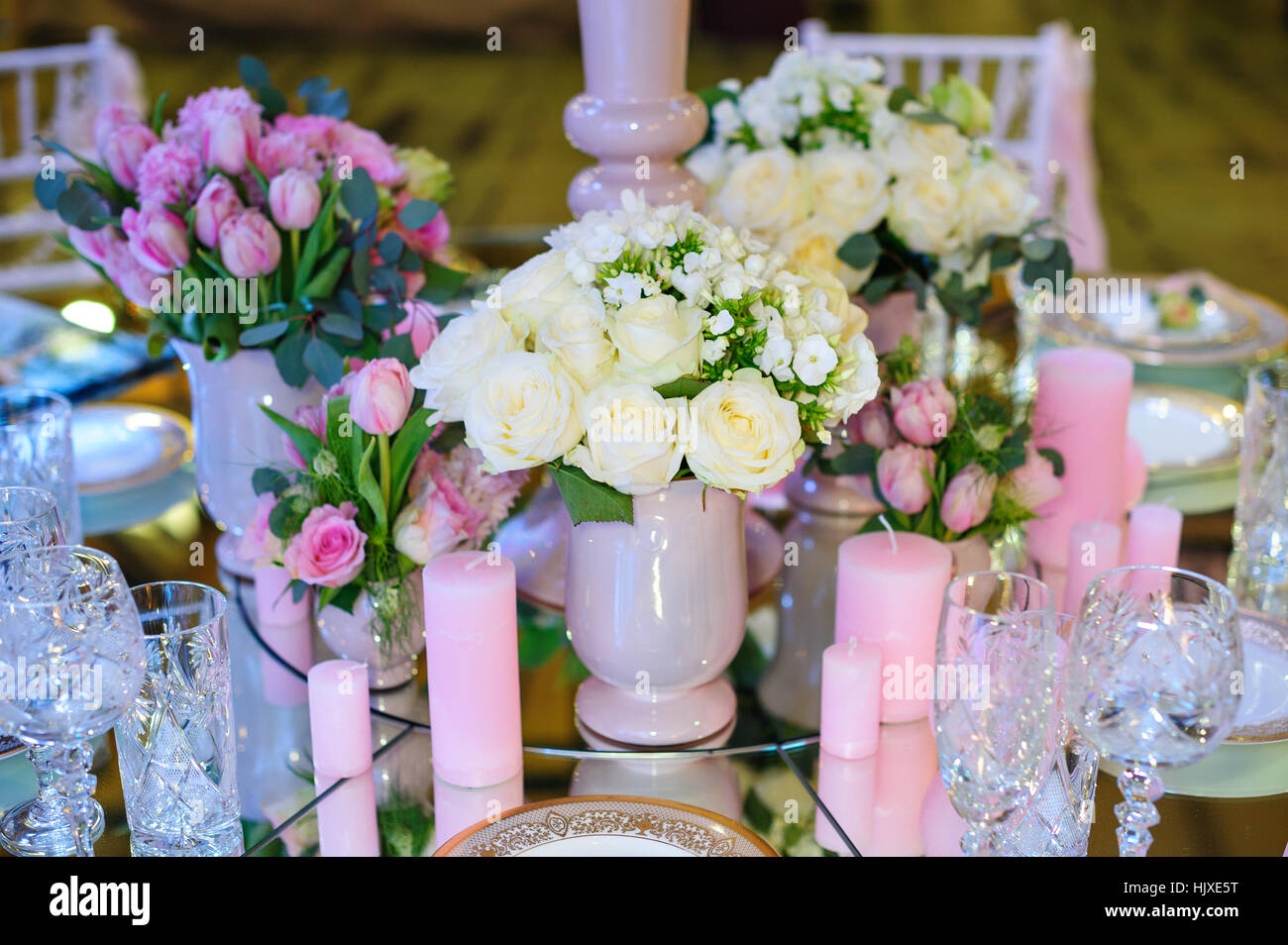 Bouquet Blumen in den Einrichtungsstil rustikal Stockfoto