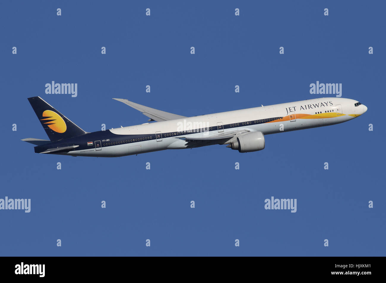 JET AIRWAYS INDIA 777 Stockfoto
