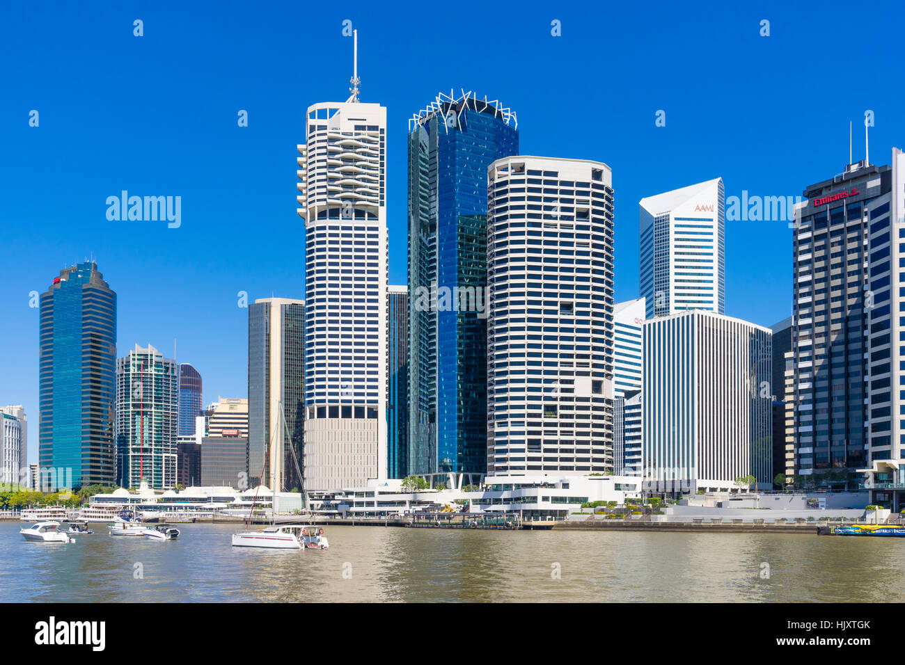 Brisbane CBD tagsüber Stockfoto