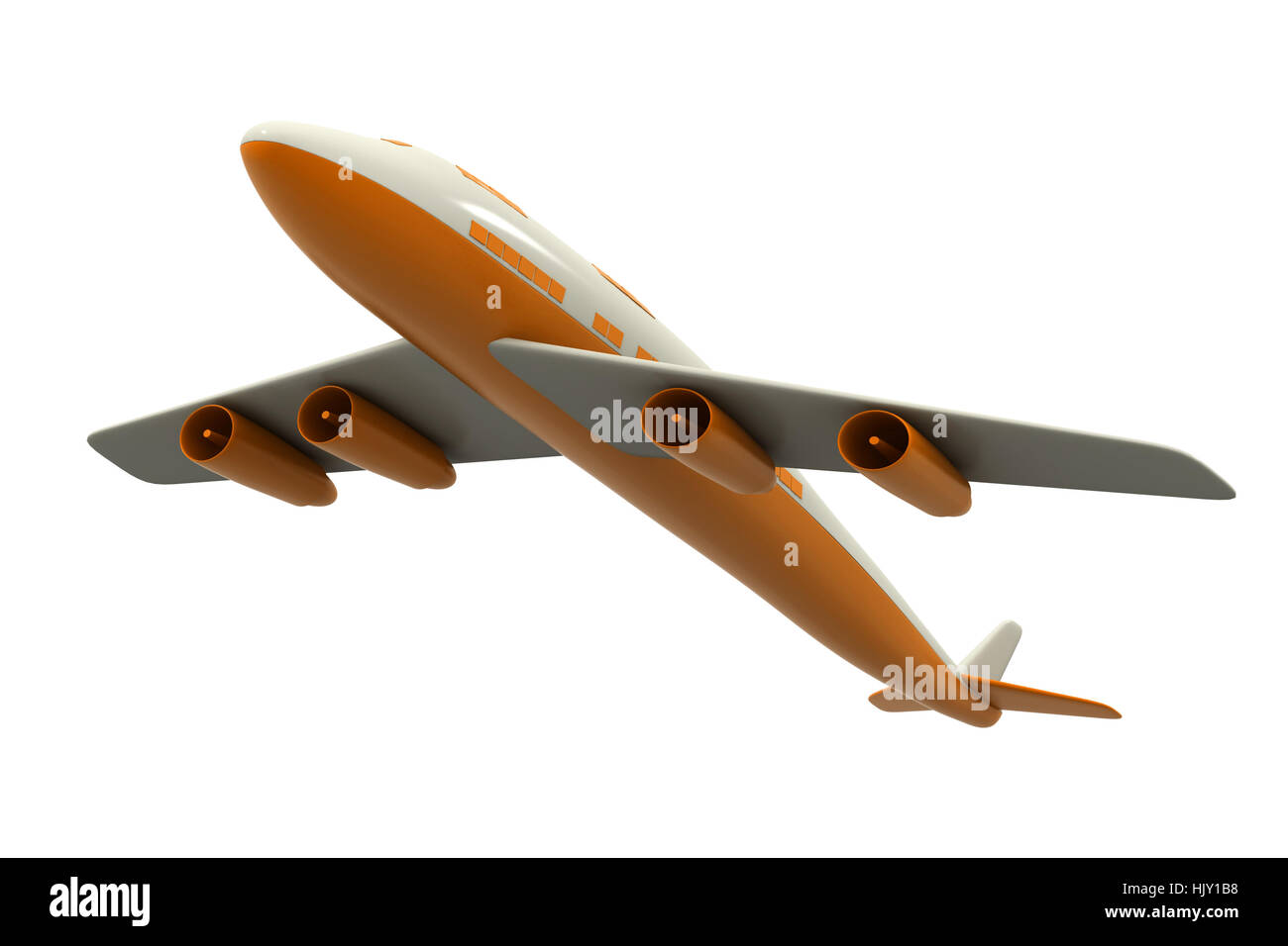 3D Flugzeug Stockfoto