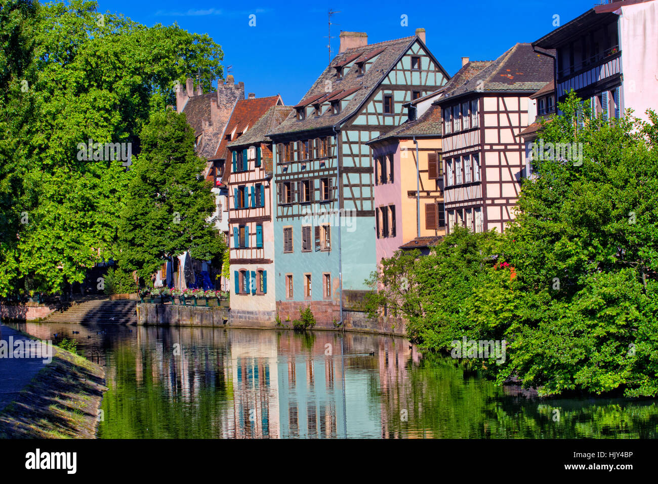 Viertel La Petite France in Straßburg Stockfoto