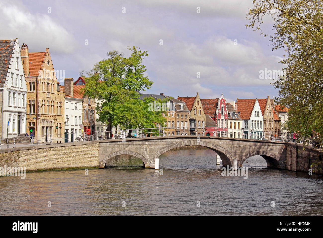 Carmersbrug in Brügge Stockfoto