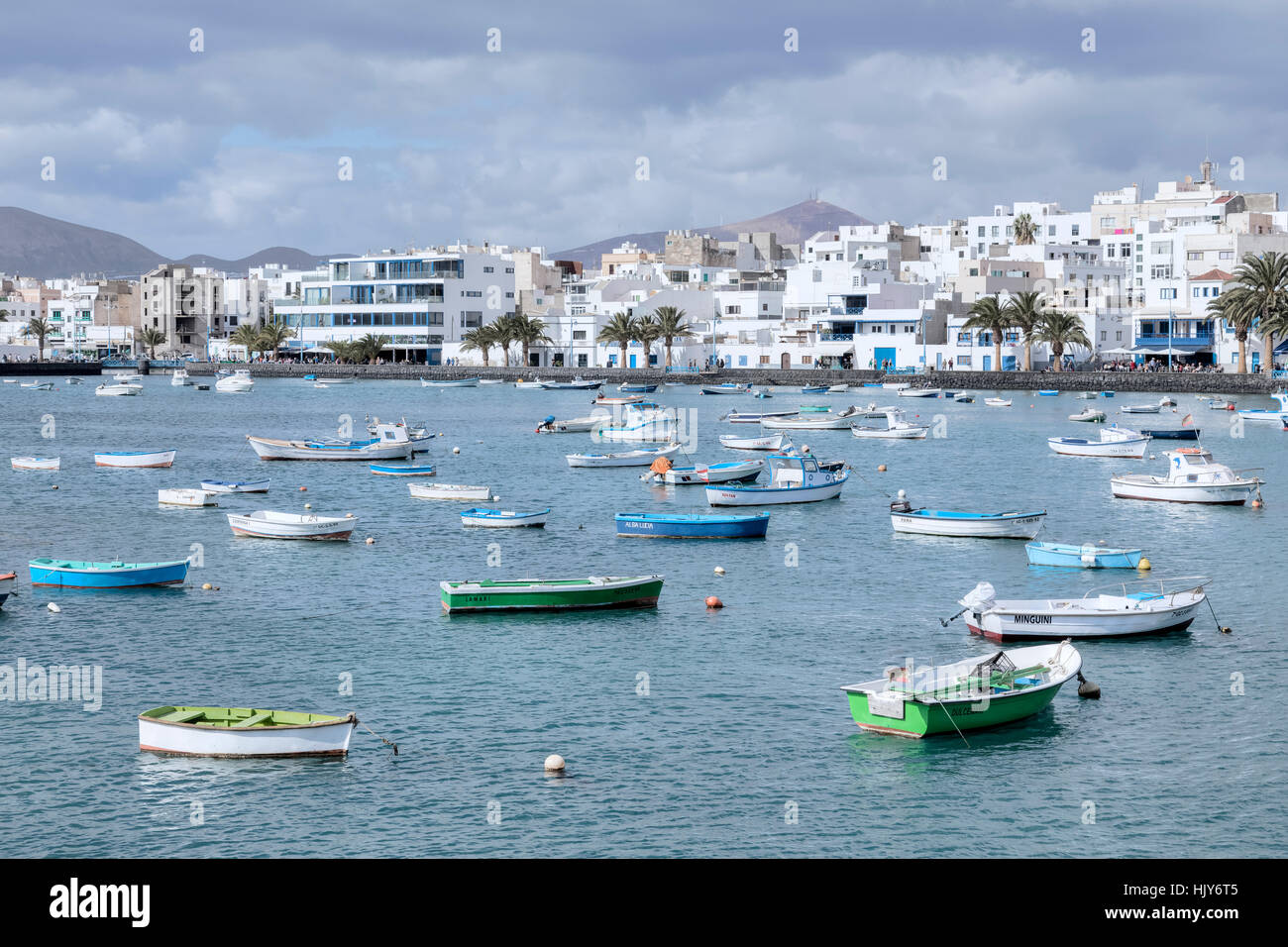 Charco San Gines, Arrecife, Lanzarote, Kanarische Inseln, Spanien Stockfoto