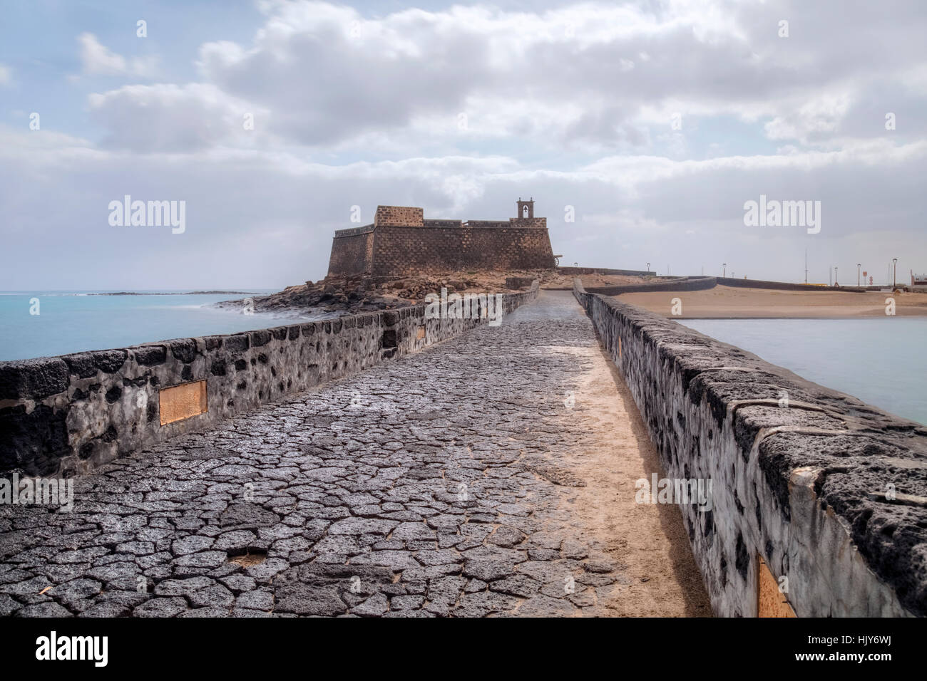 Castillo de San Gabriel, Arrecife, Lanzarote, Kanarische Inseln, Spanien Stockfoto