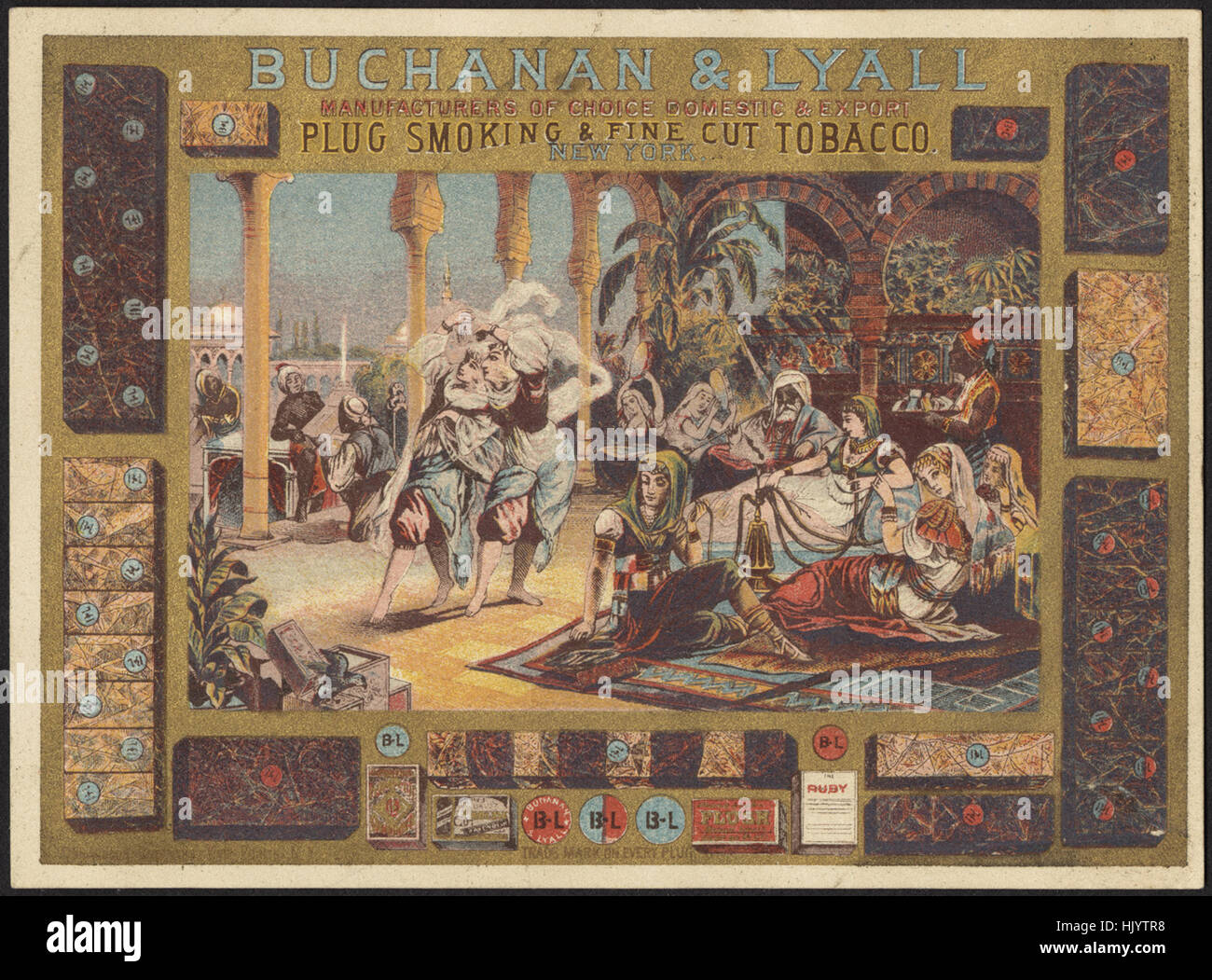 Buchanan & Lyall, Hersteller der Wahl inländischen & Export stecken Sie rauchen & Feinschnitttabak Stockfoto
