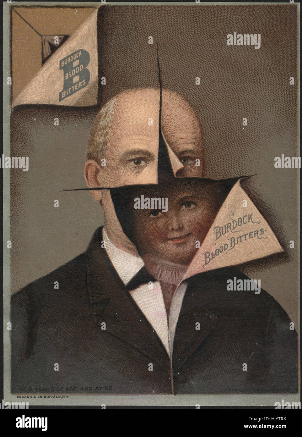 Klette Blut Bitters Lebensjahr und bei 60. (vorne) Stockfoto