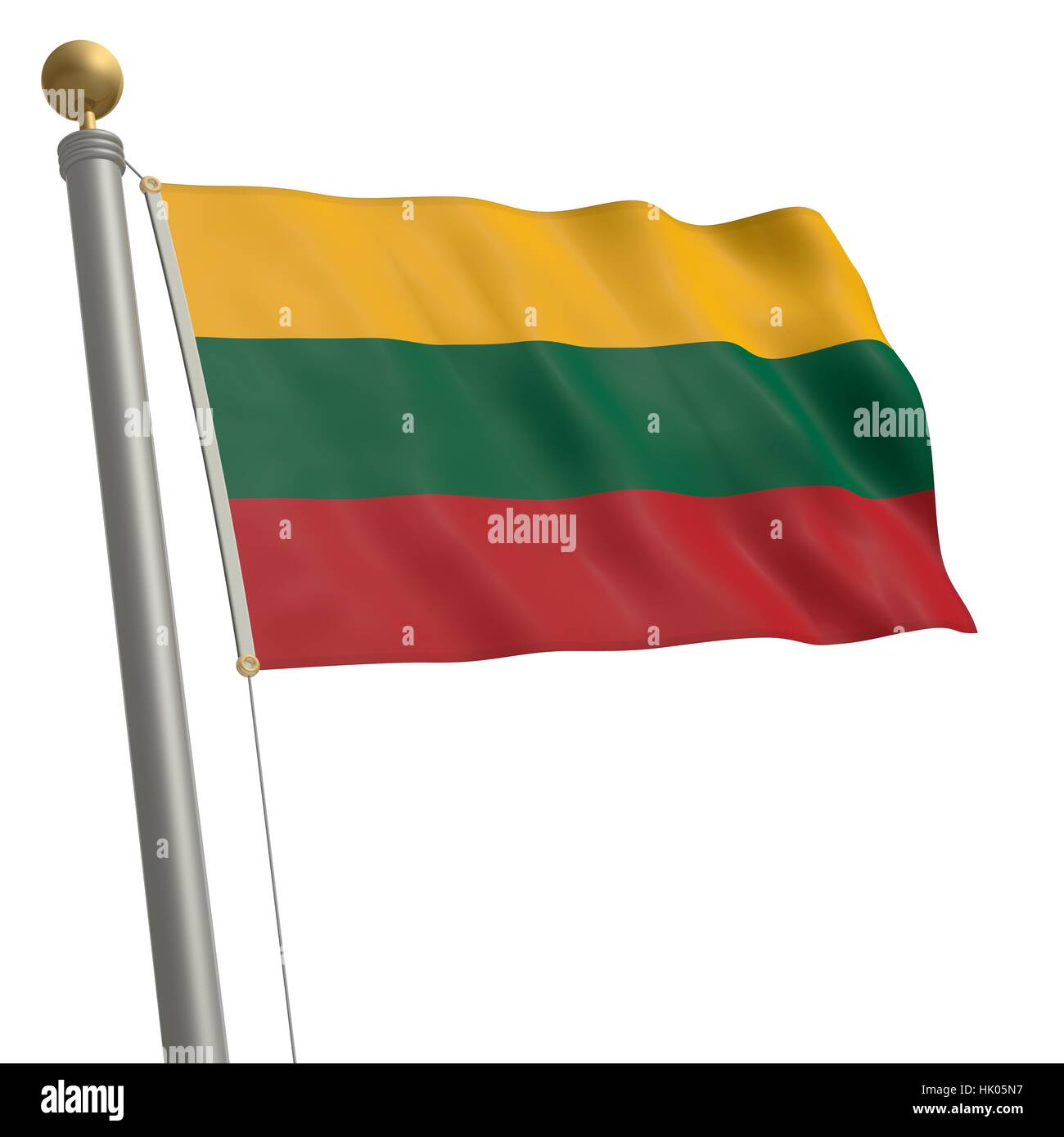 Europa, Flagge, Litauen, Europäische Union, isoliert, optional, Europa, Flagge, Stockfoto