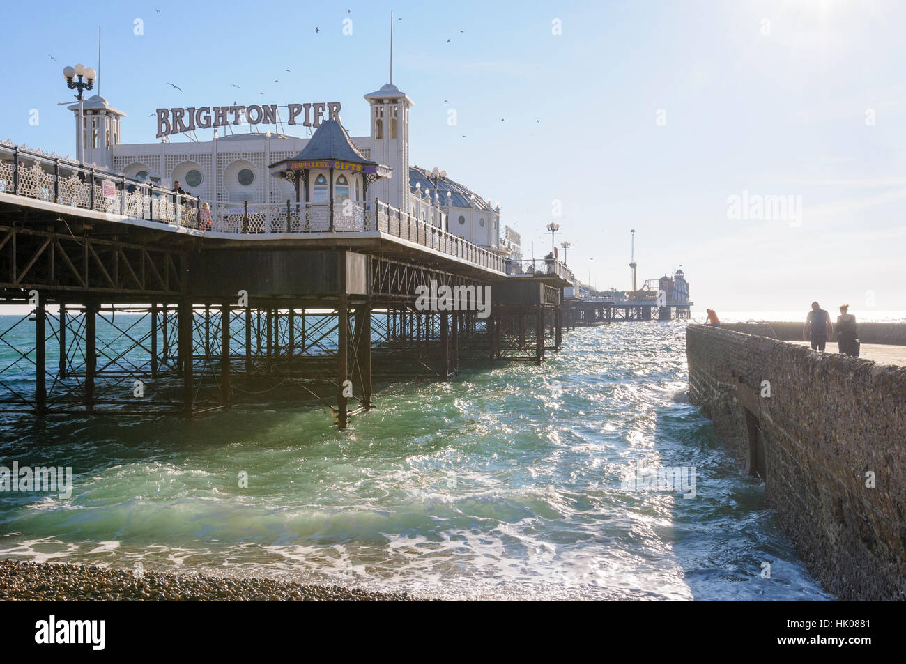 Das Palace Pier, Brighton, Sussex, England, UK Stockfoto