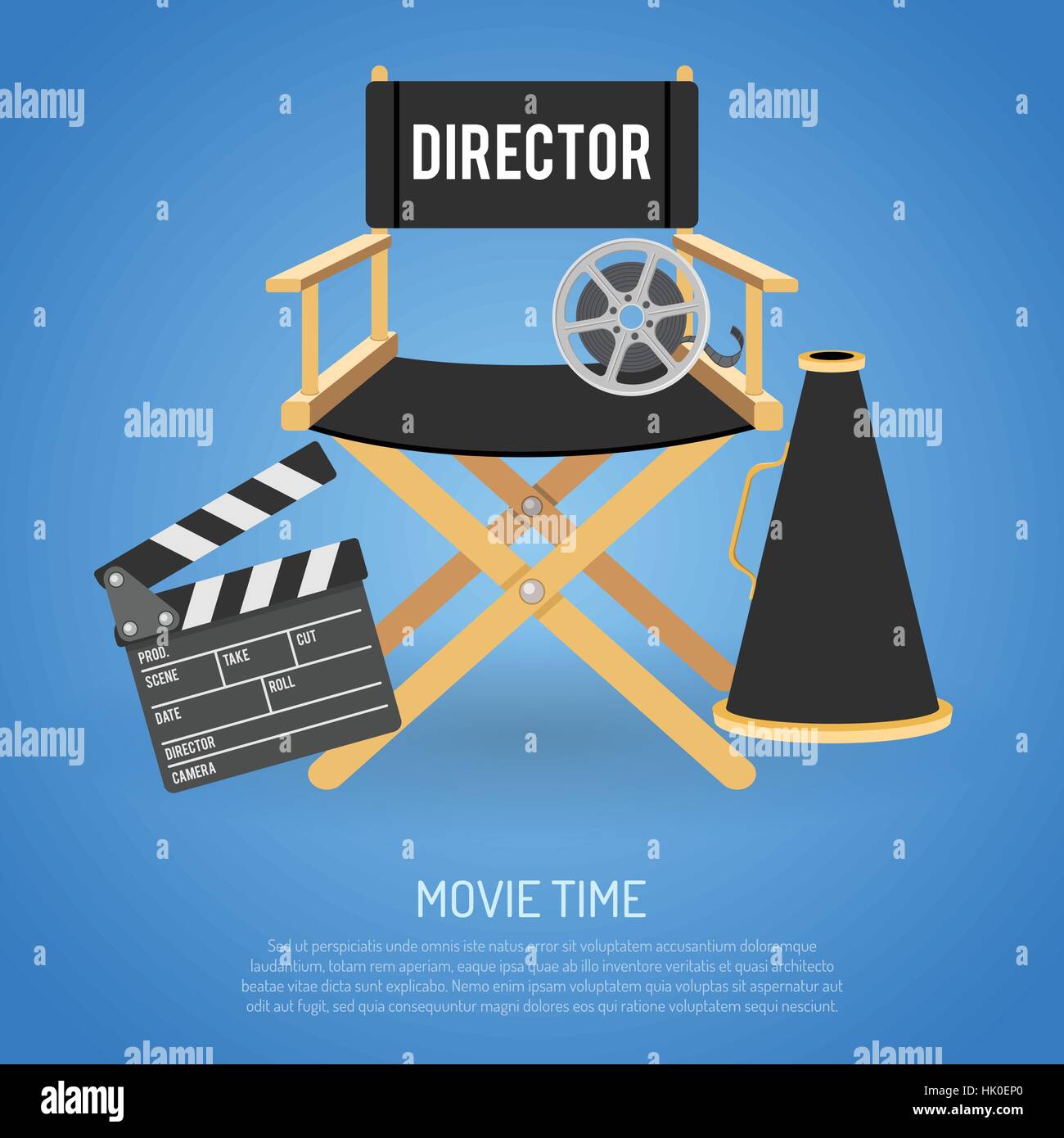 Kino und Film-Zeit Stock Vektor