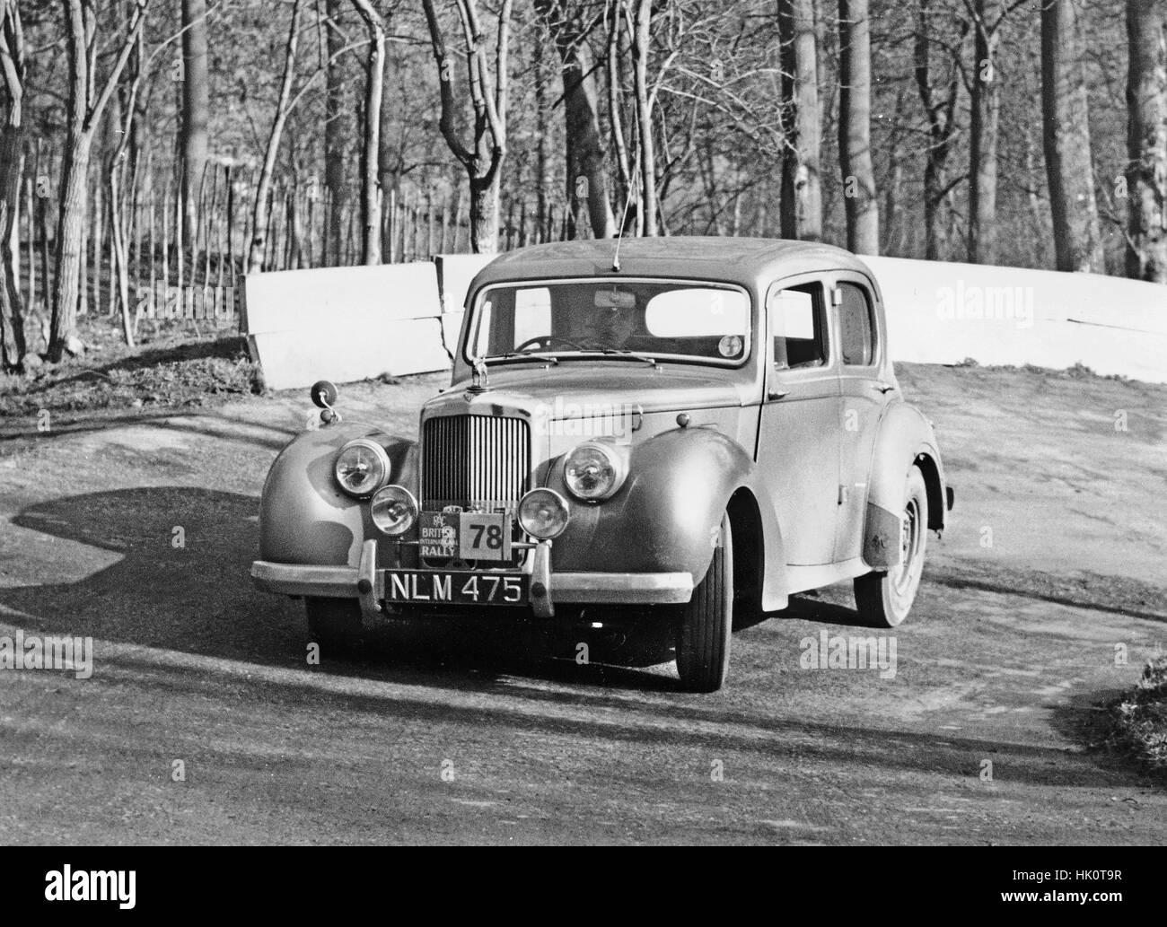 1953 Alvis TA21 in Prescott während 1954 RAC-Rallye. Stockfoto