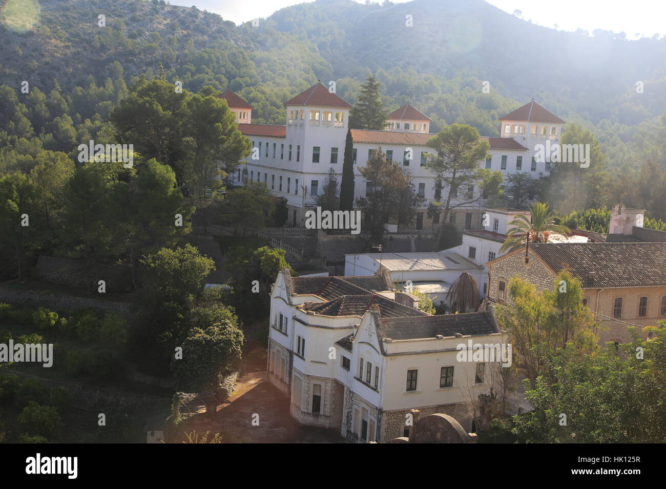 Sanatorio de San Francisco de Borja, Lepra Sanitorium, Fontilles, Marina Alta, Provinz Alicante, Spanien Stockfoto