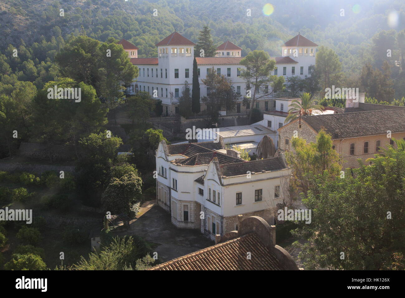 Sanatorio de San Francisco de Borja, Lepra Sanitorium, Fontilles, Marina Alta, Provinz Alicante, Spanien Stockfoto