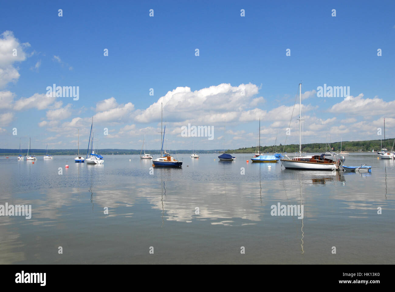 Ammersee in herrsching Stockfoto