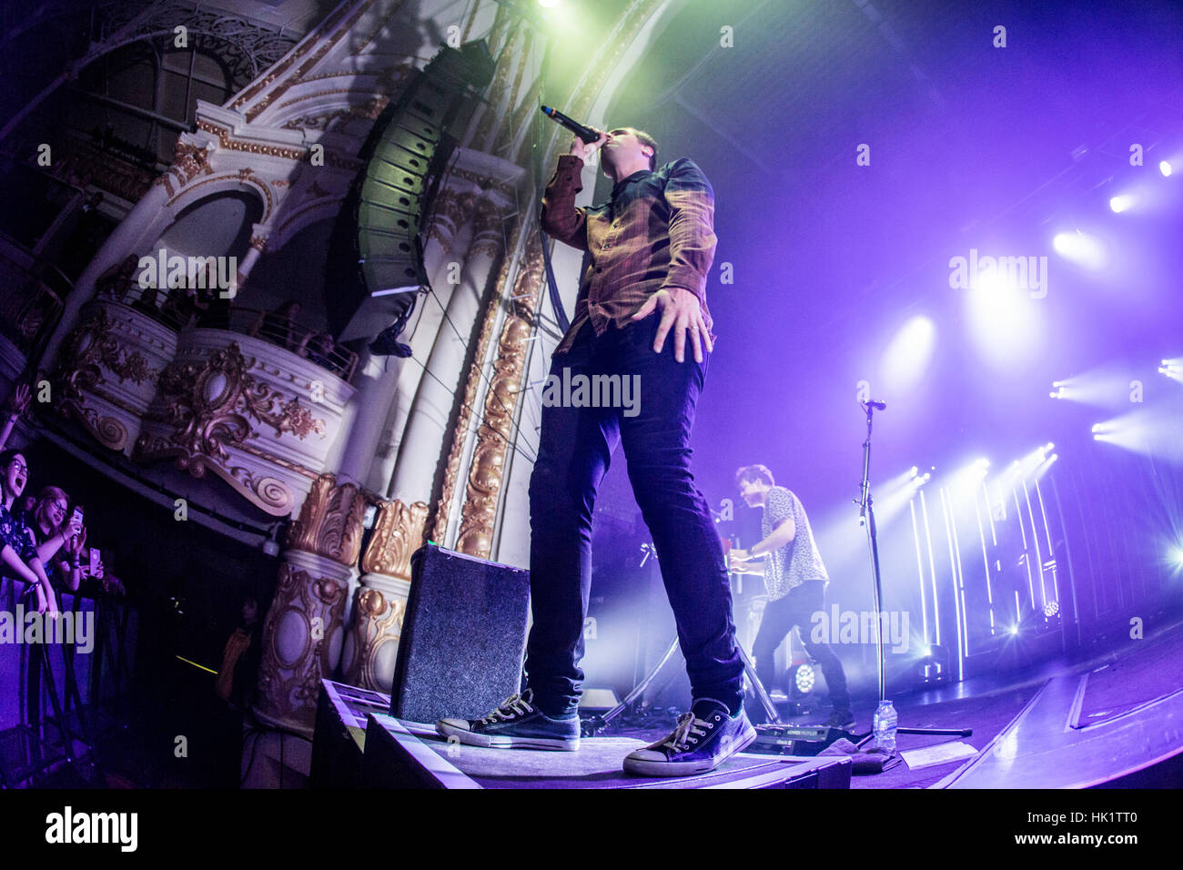 Bournemouth, UK. 4. Februar 2017. Busted führt live im Konzert in der O2 Academy Bournemouth, Dorset, England. Bildnachweis: Charlie Raven/Alamy Live-Nachrichten Stockfoto
