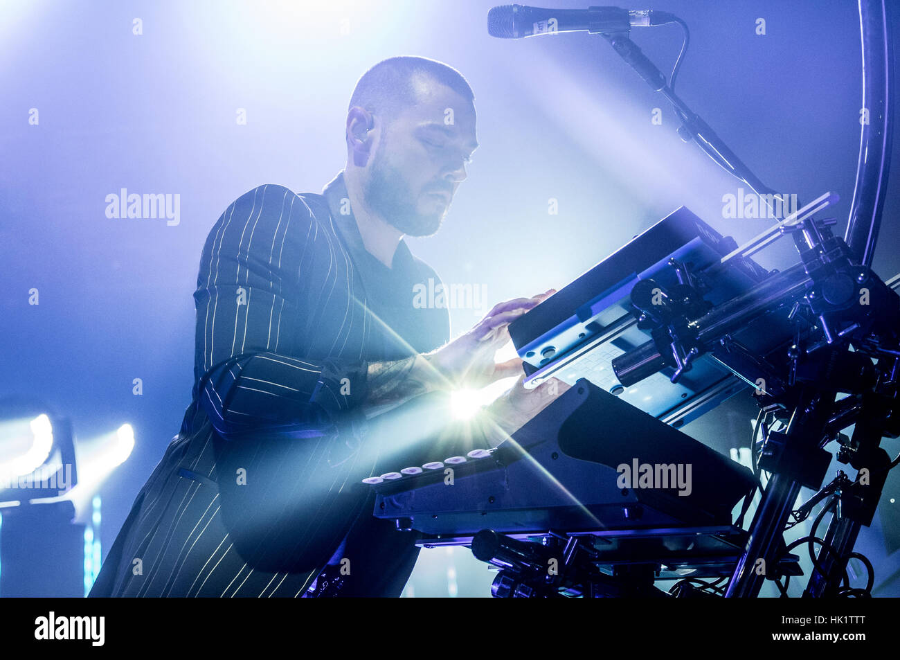 Bournemouth, UK. 4. Februar 2017. Busted führt live im Konzert in der O2 Academy Bournemouth, Dorset, England. Bildnachweis: Charlie Raven/Alamy Live-Nachrichten Stockfoto