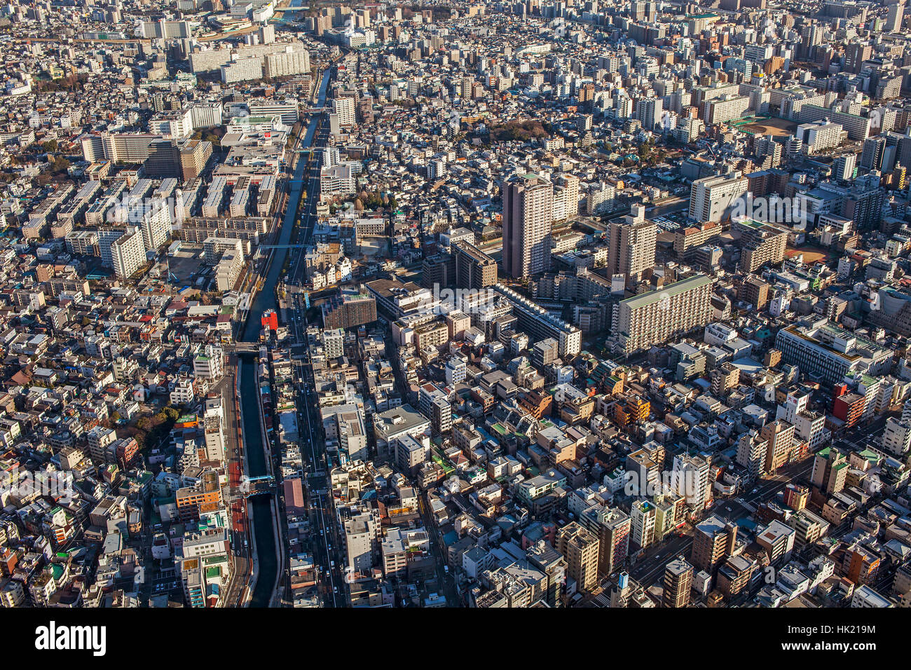 Honshu aerial volcano Fotos und Bildmaterial