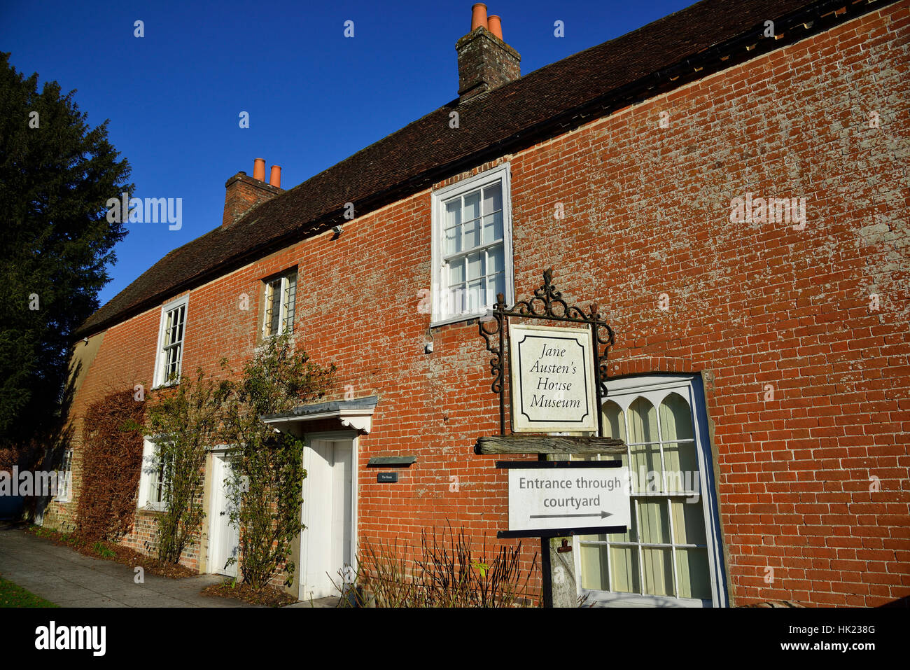 Austens Haus und Museum, Chawton Dorf, Alton, Hampshire, Großbritannien Stockfoto