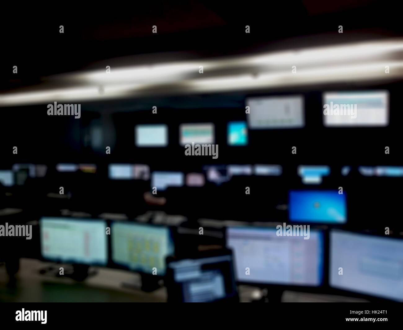 Schön unscharf-Stil-Büro in der Nacht Stockfoto