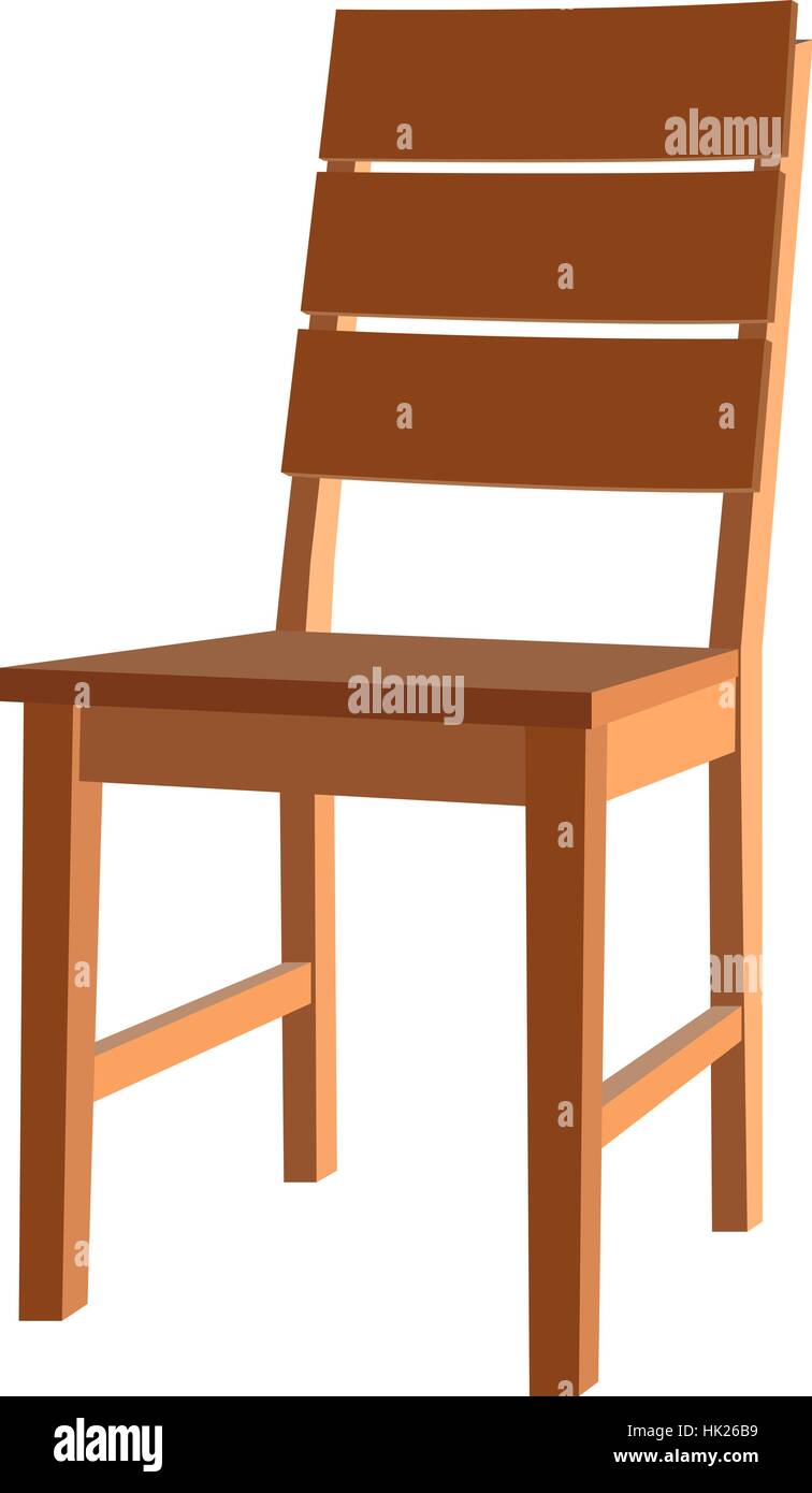 Symbol-Stuhl mit vier Beinen. Vektor-Illustration. Stock Vektor