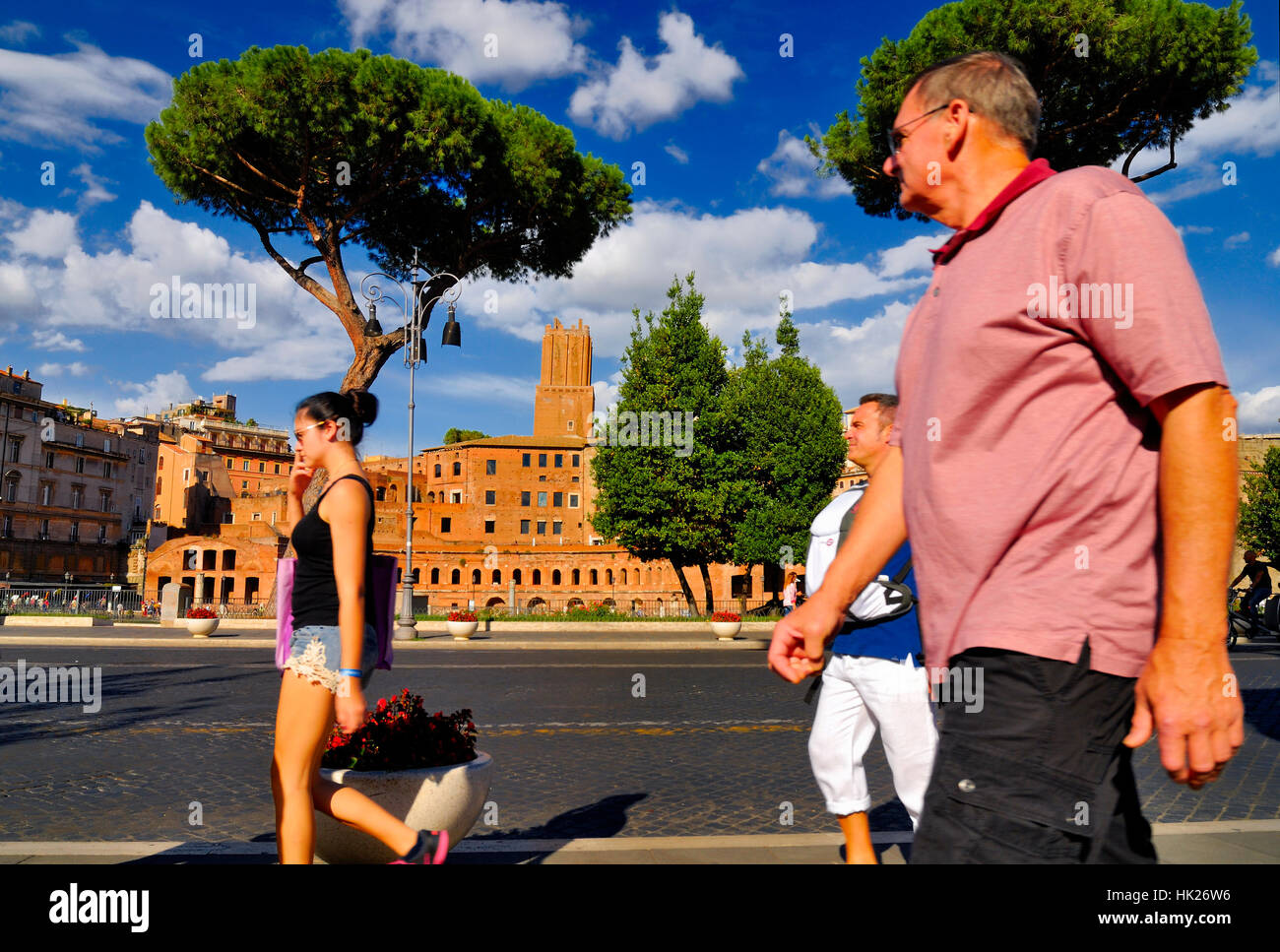 FORUM ROMANUM, DAS HISTORISCHE ZENTRUM ROM. Stockfoto