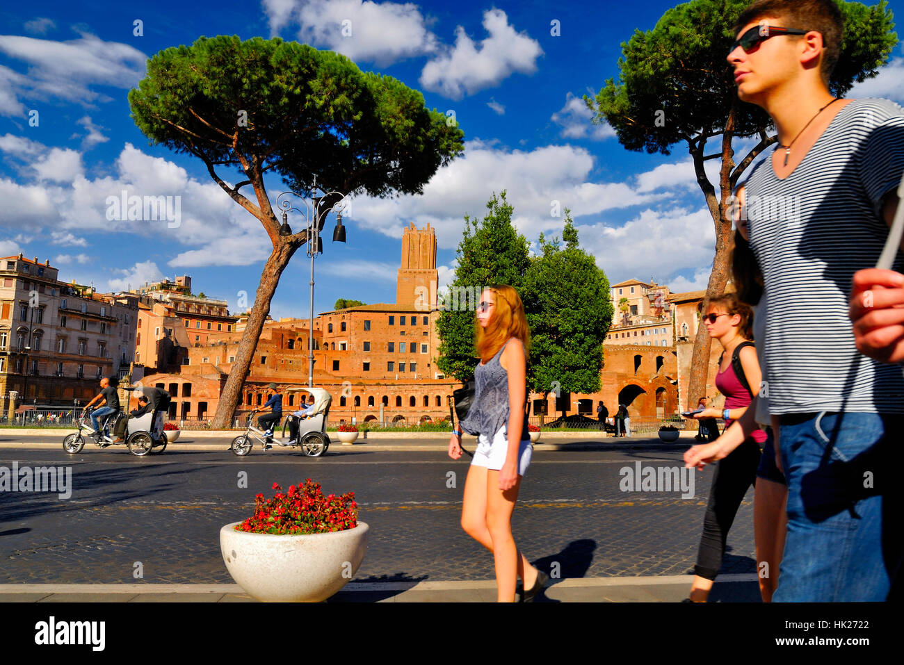 FORUM ROMANUM, DAS HISTORISCHE ZENTRUM ROM. Stockfoto