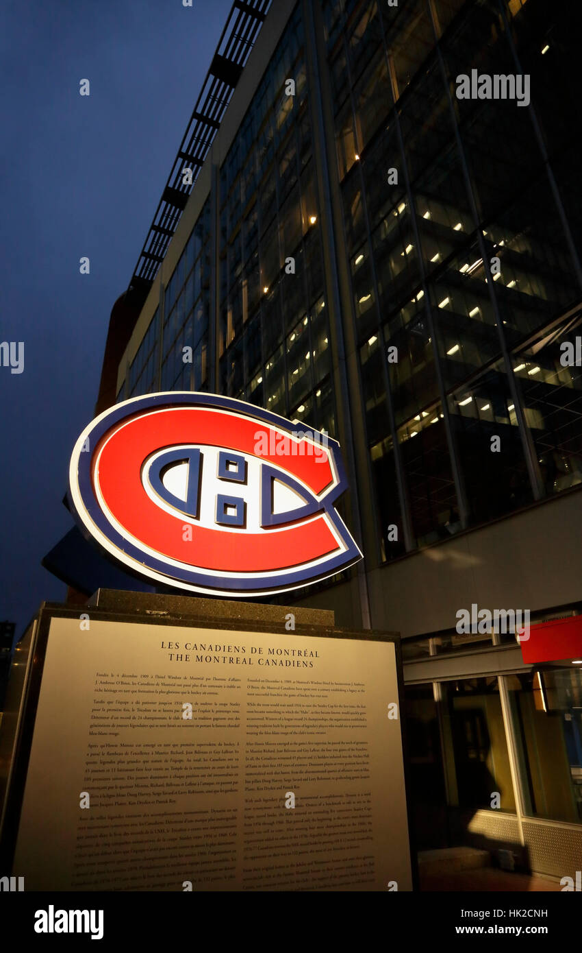 Les Canadiens de Montréal, Centre Bell, Montreal, Quebec, Kanada Stockfoto