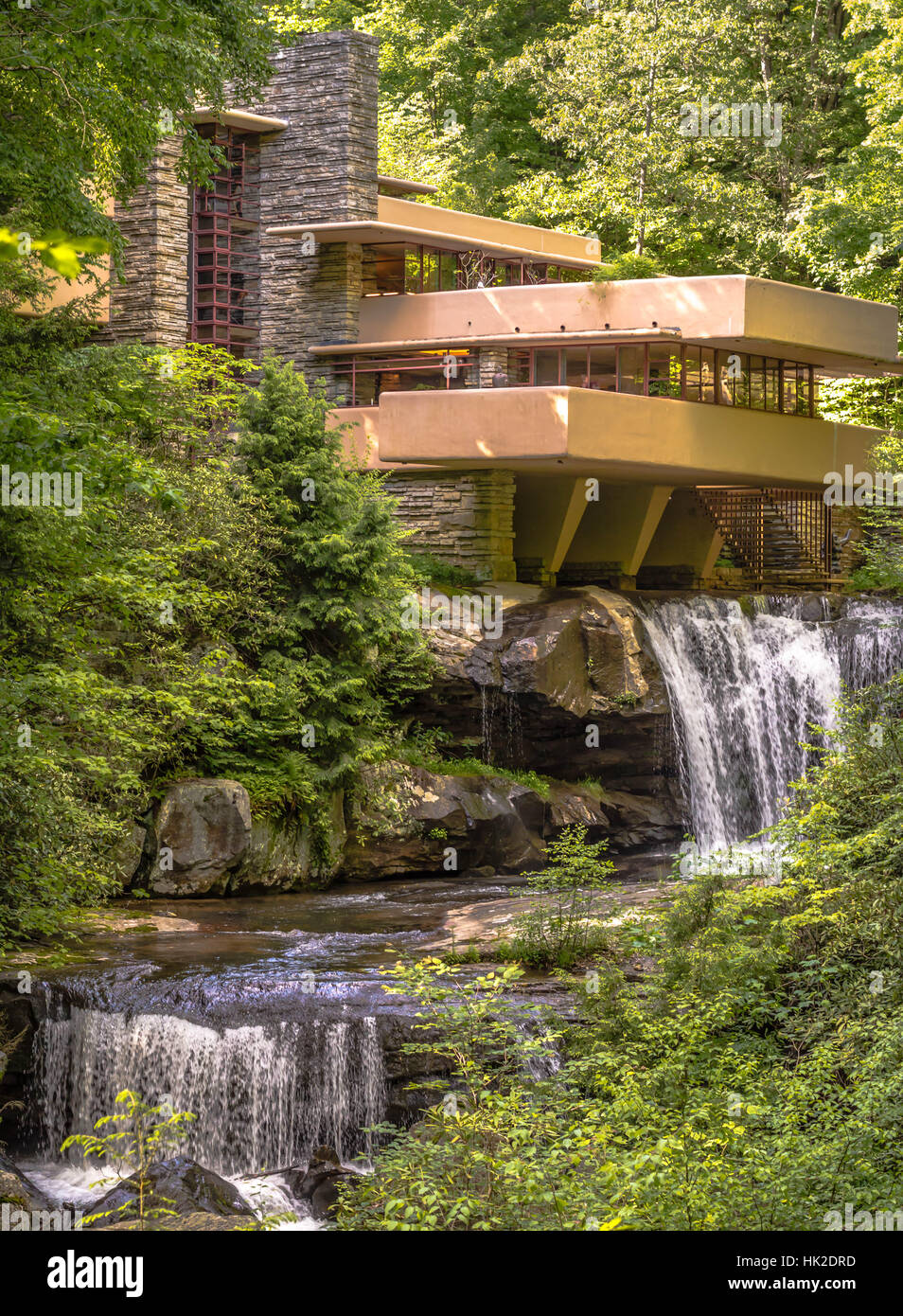 Fallende Wasser Frank Lloyd Wright Stockfoto