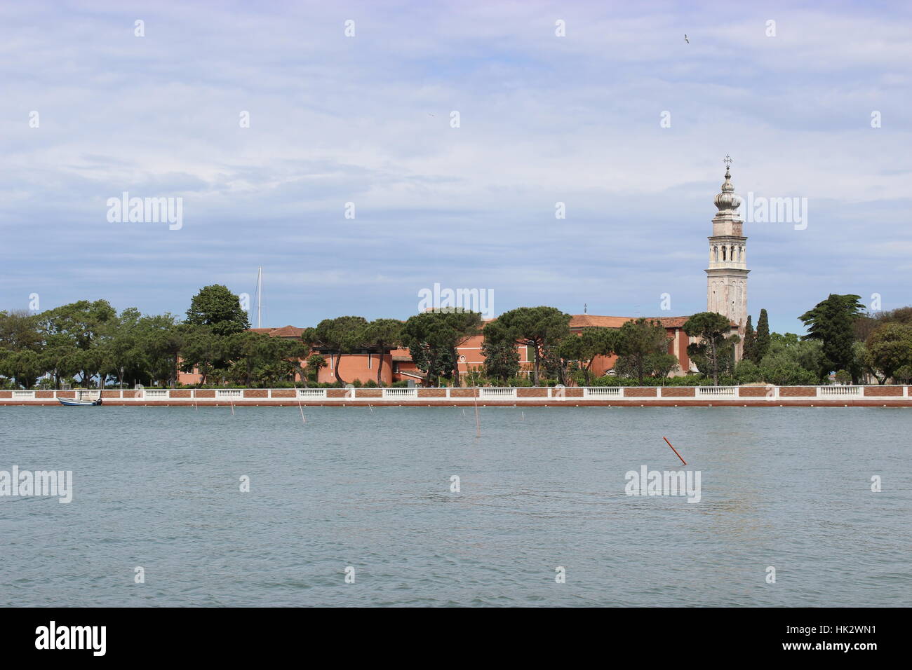 mit Blick auf die Insel von San Lazzaro Degli armeni Stockfoto