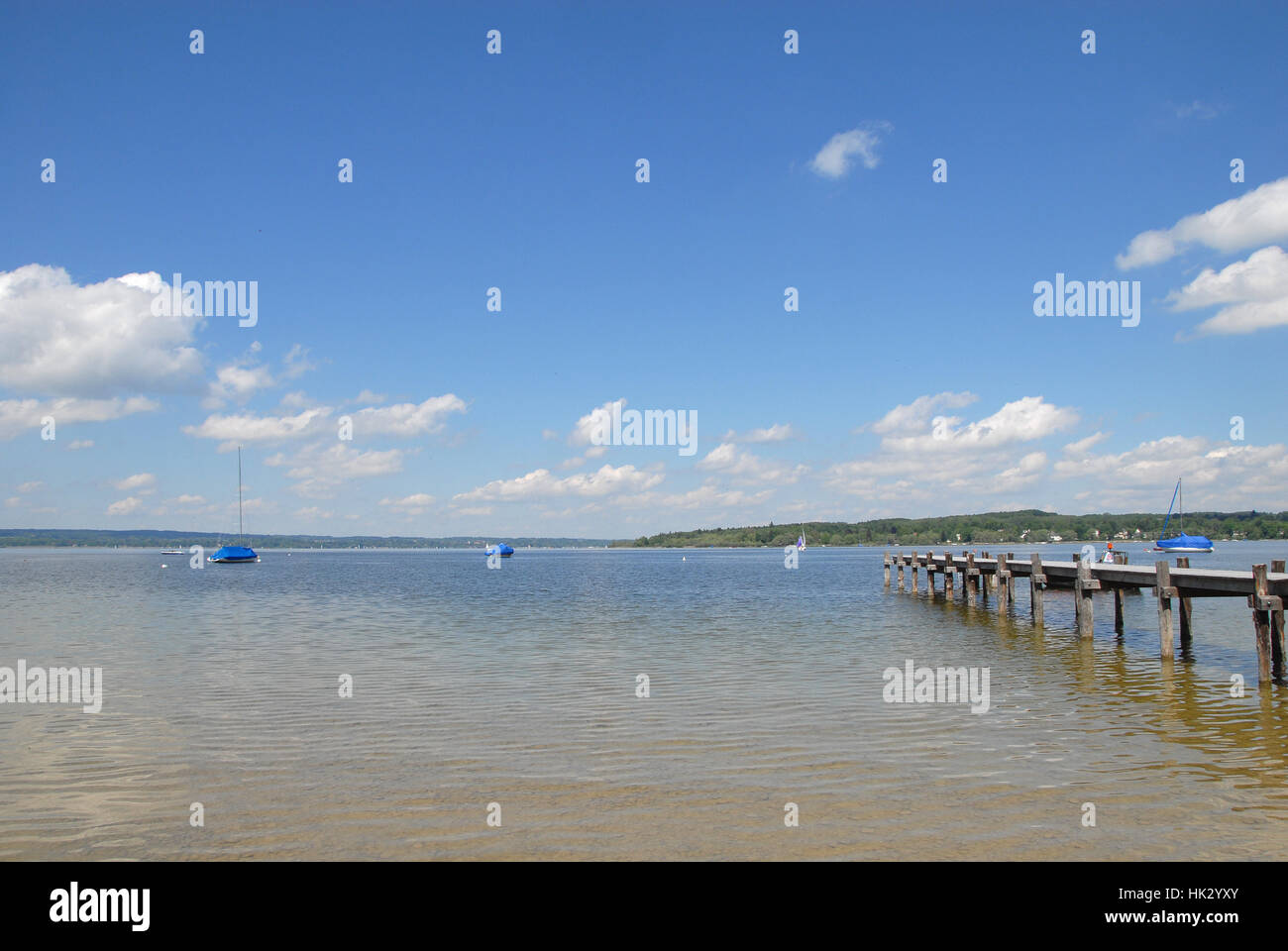 Gewässern, Bayern, Anblick, Ansicht, Outlook, Perspektive, Aussicht, Panorama, Suche, Stockfoto