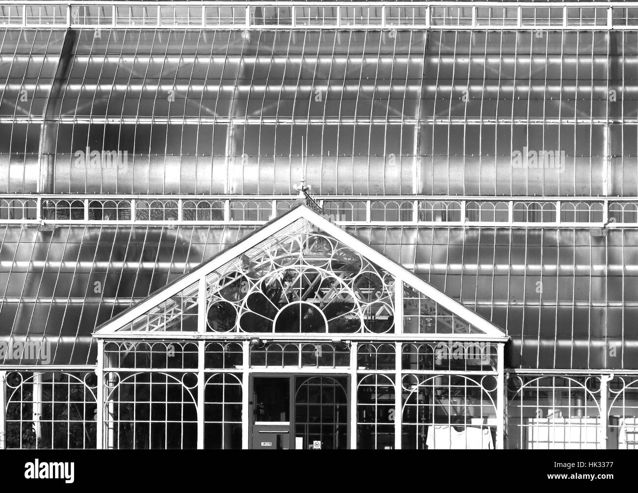 Architekt schwarz weißen Design Linien Geometrie Gebäude Schottland Glasgow Stockfoto