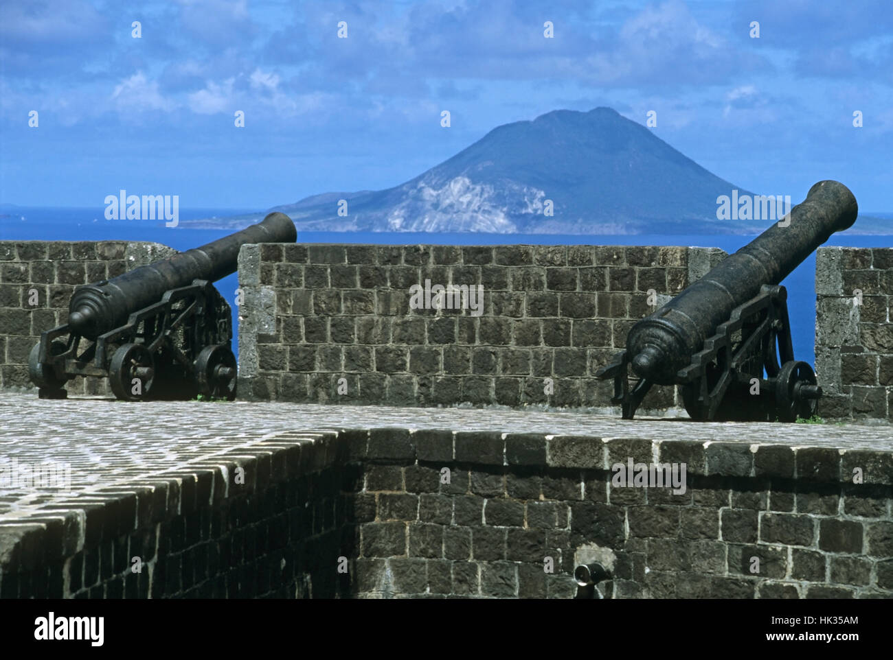 Brimstone Hill Festung St. Kitts Karibik Stockfoto