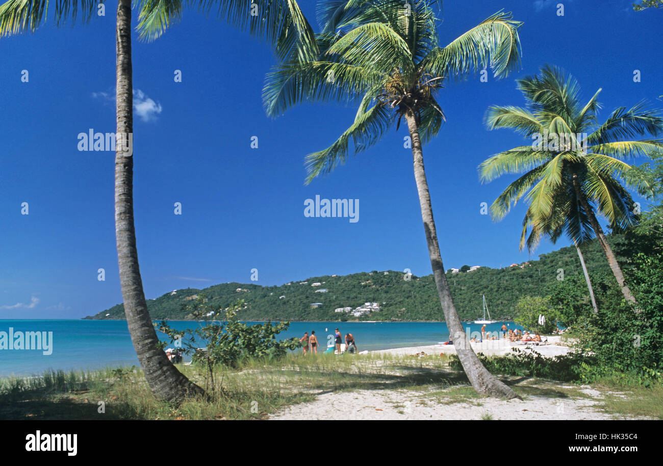 St. Jean Bucht und den Strand, St. Barts, Karibik Stockfoto