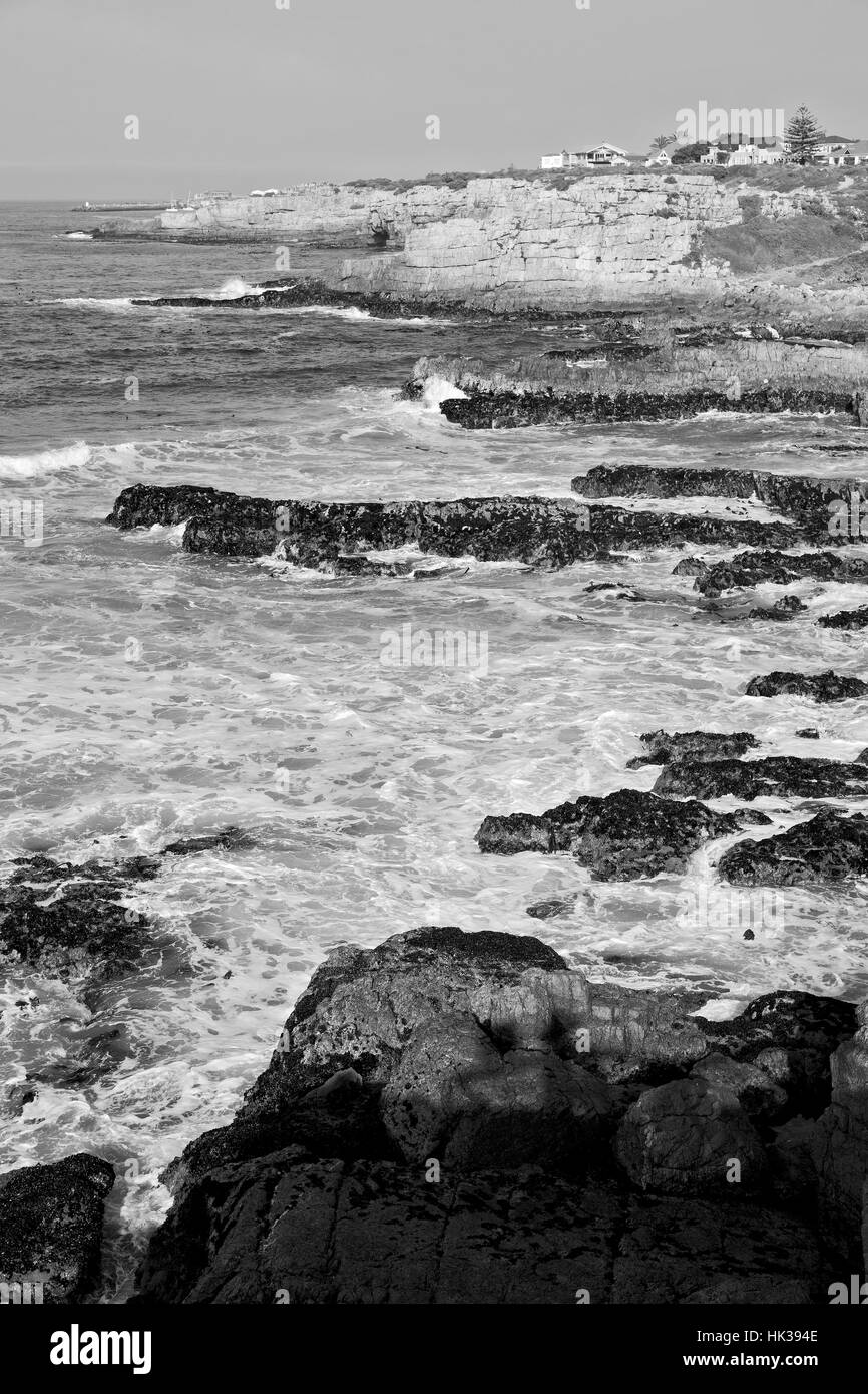 Bewegungsunschärfe in Südafrika Himmel Ozean Tsitsikamma Naturschutzgebiet Natur und Strand Stockfoto