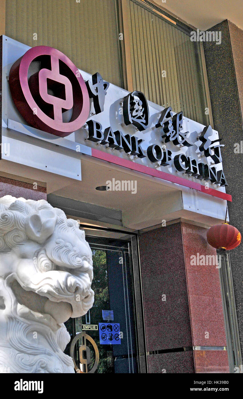 Bank of China Panama City, Panama Stockfoto