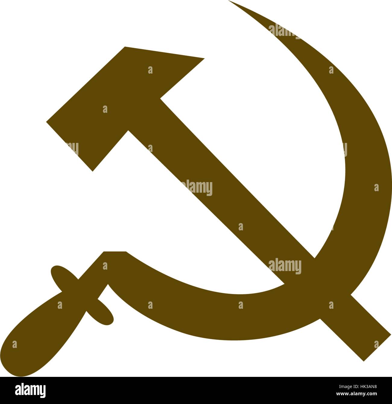 Hammer und Sichel isoliert Lager