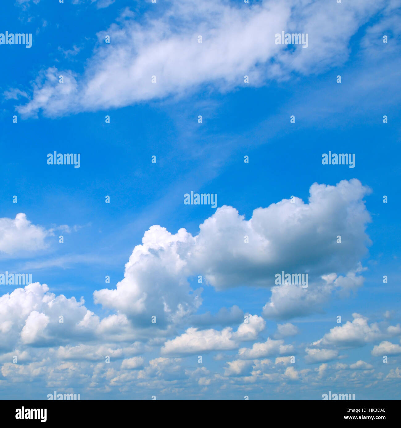 Schönen blauen Himmel mit Wolken closeup Stockfoto