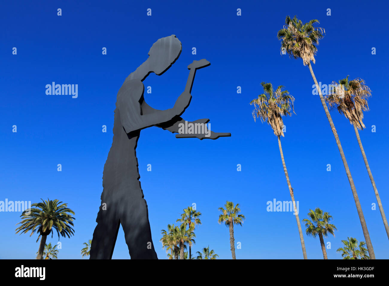 Hämmern Mann, Museum für zeitgenössische Kunst, La Jolla, San Diego, Kalifornien, USA Stockfoto