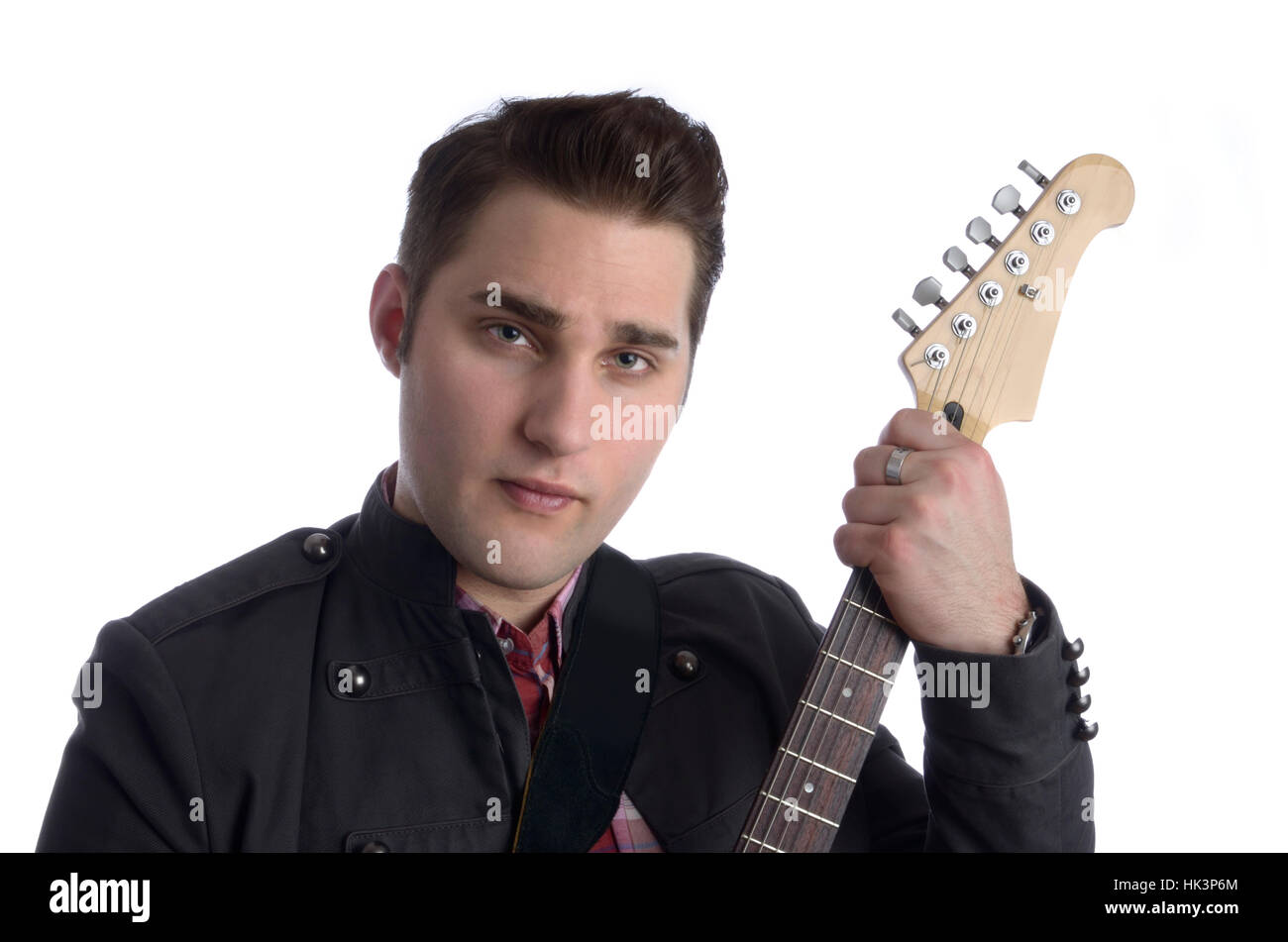 Elvis mit Gitarre Stockfoto Elvis mit Gitarre Stockfoto