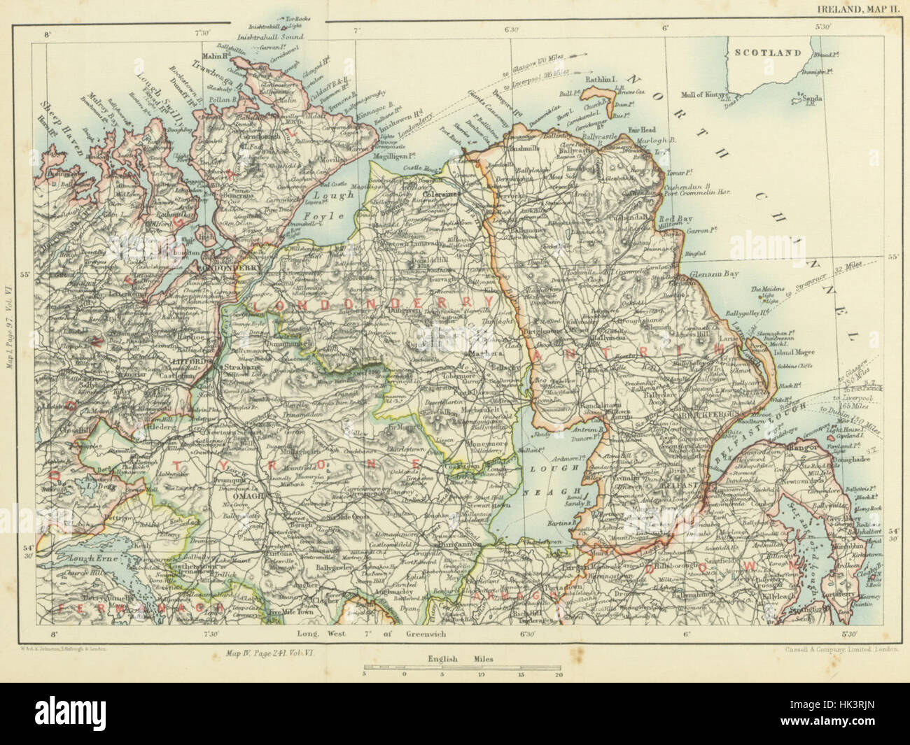 Abbildung Seite 168 der entnommen "[Cassell es Gazetteer von Großbritannien und Irland... Mit zahlreichen Abbildungen und sechzig Karten.] " Abbildung Seite 168 der entnommen "[Cassell es Gazett Stockfoto