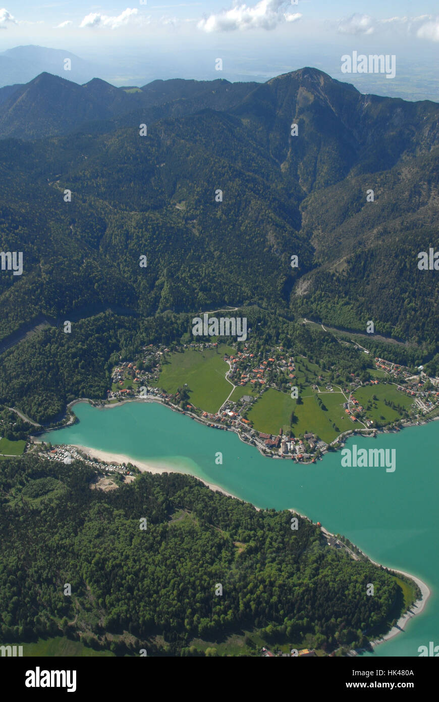 Alpen, Bayern, Luftaufnahme, Deutschland, Bundesrepublik Deutschland, Landschaft, Stockfoto