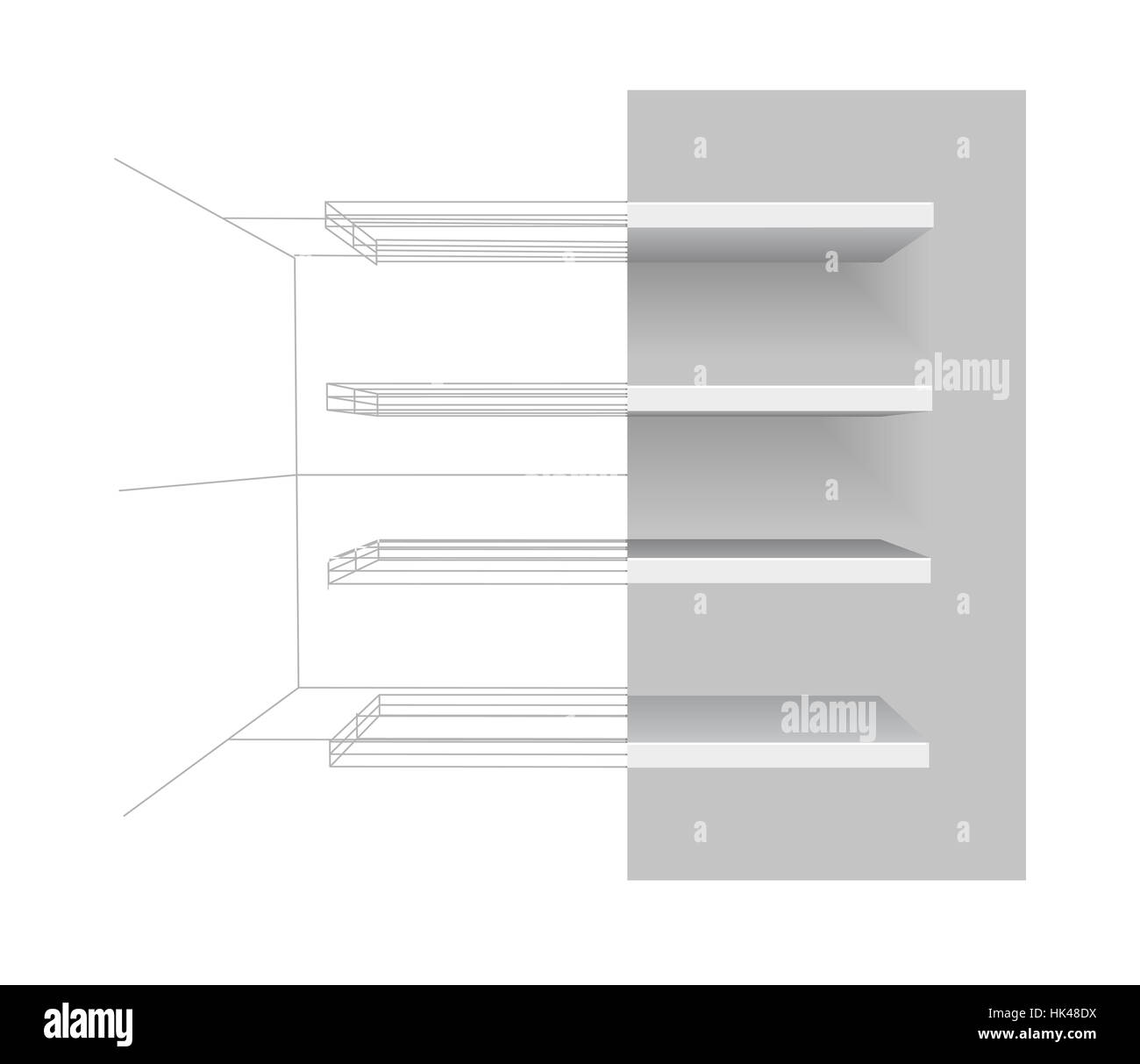Anwendung, isoliert, Raum, Holz, Inneneinrichtung, leer, europäisch, Kaukasisch, Lager Stockfoto