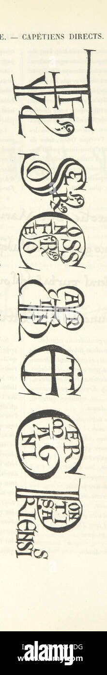 Bild von Seite 108 "dokumentiert Originaux de l ' Histoire de France Exposés Dans l'Hôtel Soubise; Ouvrage Enrichi de 1.200 Fac-Simile des Autogramme Les plus Importants Depuis l 'Époque merowingische Jusqu' À la Révolution Française. Publié p Bild entnommen Seite 108 von "Dokumente Originaux d Stockfoto