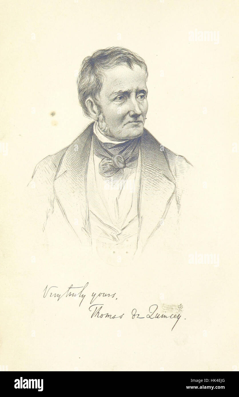 Bild von Seite 10 von ' The Works of Thomas de Quincey. Riverside Edition "Bild von Seite 10 von" The Wor Stockfoto