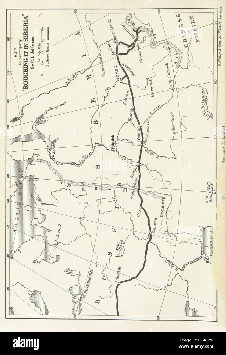 Bild von Seite 12 von "primitiv in Sibirien, mit einigen Konto der Transsibirischen Eisenbahn und Gold-Bergbau des asiatischen Russlands. Illustrierte "Bild von Seite 12 von" Schruppen Stockfoto