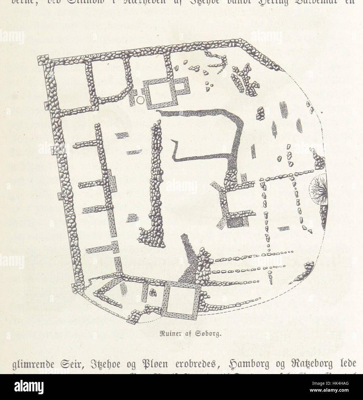 Bild von Seite 121 von "Danmarks Og Norges Sverigs Historie, Populært Fremstillet Efter de Bedste Trykte Kilder [von N. Bache]... Med 253 Illustrationer ich Træsnit' Bild entnommen Seite 121 von "Danmarks, Norge Stockfoto