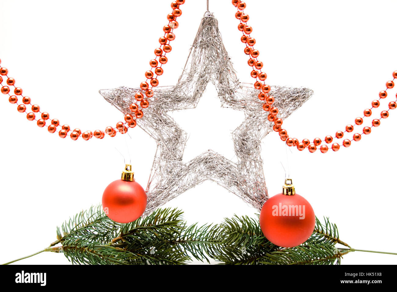 Christbaumkugel, Perle Halskette, Stern, Weihnachtsstern, Schüssel, Kette,  Dekoration Stockfotografie - Alamy