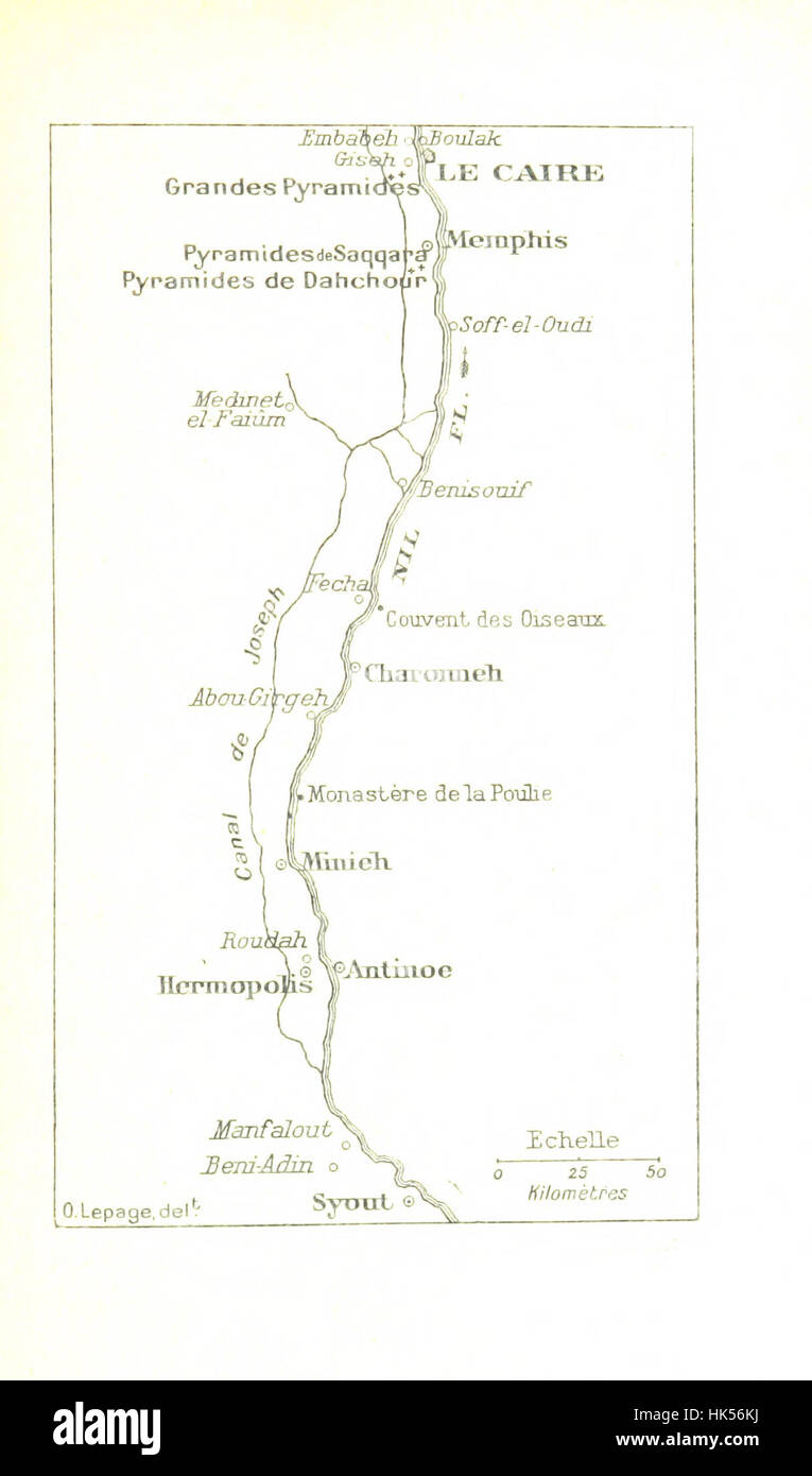 Bild entnommen Seite 135 von "Journal et Souvenirs Sur l 'Expédition d' Égypte, 1798-1801, mis En Ordre et Publiés par le Baron Marc de Villiers du Terrage usw. ' Bild entnommen Seite 135 von" Journal et s Stockfoto