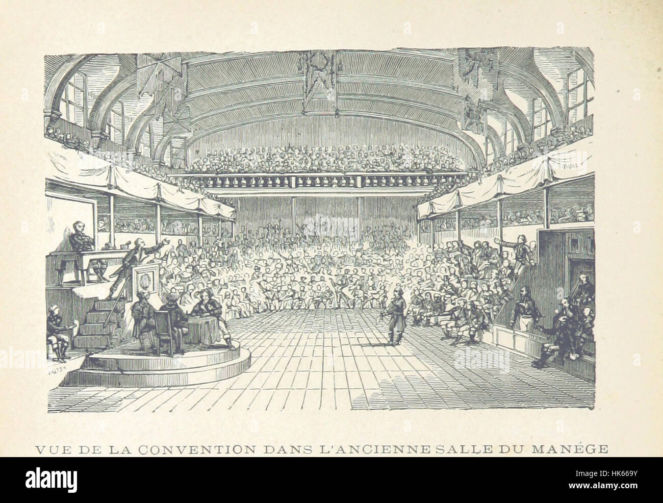 La Démagogie En 1793 À Paris, Ou Histoire, Jour Par Jour, de l'Année 1793, Accompagnée de Dokumente Contemporains Rares Ou Inédits, Recueillis, mis En Ordre et Commentés par C. A. Dauban. Ouvrage Enrichi de ergreifen Gravuren de Valton et autres Artisten, etc. Bild entnommen Seite 226 von "La Démag Stockfoto