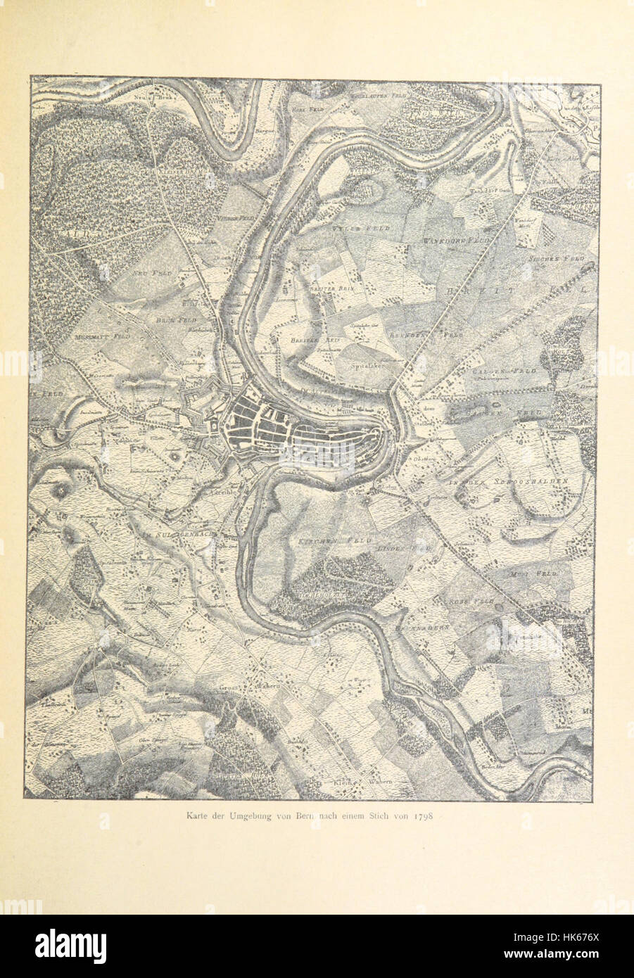 Bild von Seite 23 "sterben Märztage des Jahres 1798. Kriegsgeschichtliche Darstellung der Gartencharakters Im Kampfe Berns Mit Höhle beschäftigte Armeen. Mit Zwei Geographischen Übersichtskarten... Illustreirt von Hans Beat Wieland... Herausgegeben Vo Bild von Seite 23 "sterben Märztag Stockfoto